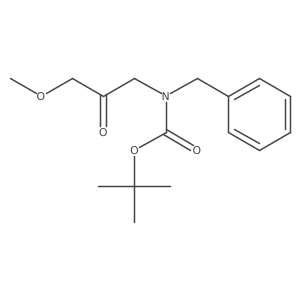 tert-butyl N-benzyl-N-(3-methoxy-2-oxopropyl)carbamate Structure