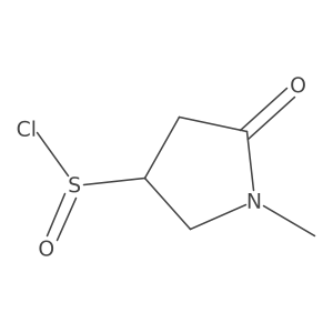 1-Methyl-5-oxopyrrolidine-3-sulfinyl chloride Structure