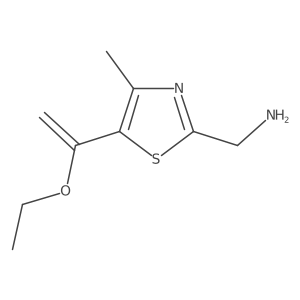 [5-(1-Ethoxyethenyl)-4-methyl-1,3-thiazol-2-yl]methanamine结构式