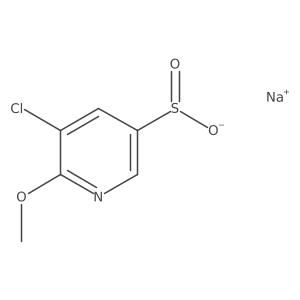 Sodium 5-chloro-6-methoxypyridine-3-sulfinate结构式