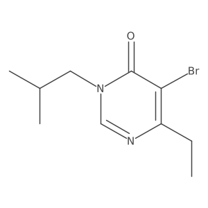 5-Bromo-6-ethyl-3-(2-methylpropyl)-3,4-dihydropyrimidin-4-one Structure