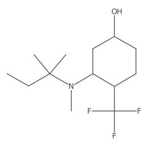 3-[Methyl(2-methylbutan-2-yl)amino]-4-(trifluoromethyl)cyclohexan-1-ol Structure