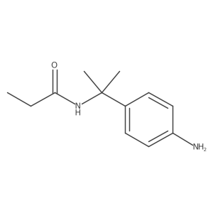 N-[2-(4-aminophenyl)propan-2-yl]propanamide结构式