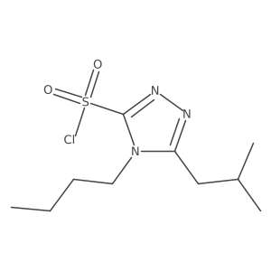 4-butyl-5-(2-methylpropyl)-4H-1,2,4-triazole-3-sulfonyl chloride Structure