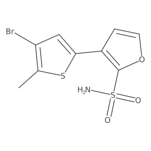 3-(4-Bromo-5-methylthiophen-2-yl)furan-2-sulfonamide结构式