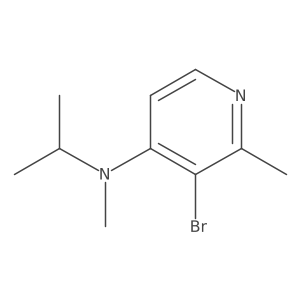 3-bromo-N,2-dimethyl-N-(propan-2-yl)pyridin-4-amine Structure