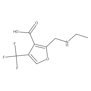 2-[(Ethylamino)methyl]-4-(trifluoromethyl)furan-3-carboxylic acid Structure