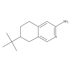 7-Tert-butyl-5,6,7,8-tetrahydroisoquinolin-3-amine Structure