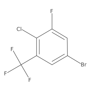 5-Bromo-2-chloro-1-fluoro-3-(trifluoromethyl)benzene Structure