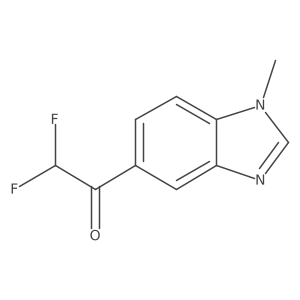 2,2-difluoro-1-(1-methyl-1H-1,3-benzodiazol-5-yl)ethan-1-one Structure