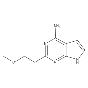 2-(2-methoxyethyl)-7H-pyrrolo[2,3-d]pyrimidin-4-amine结构式