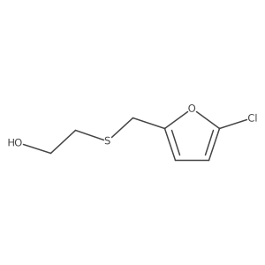 2-{[(5-Chlorofuran-2-yl)methyl]sulfanyl}ethan-1-ol结构式