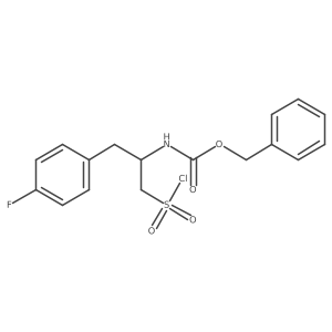 benzyl N-[1-(chlorosulfonyl)-3-(4-fluorophenyl)propan-2-yl]carbamate结构式