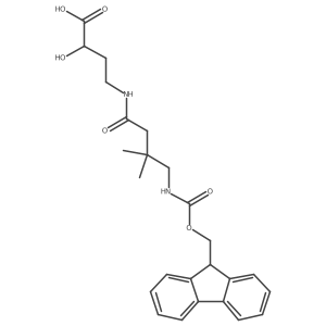 4-[4-({[(9H-fluoren-9-yl)methoxy]carbonyl}amino)-3,3-dimethylbutanamido]-2-hydroxybutanoic acid结构式