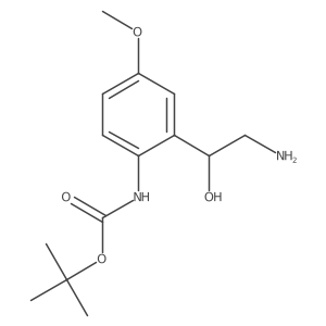 tert-butyl N-{2-[(1S)-2-amino-1-hydroxyethyl]-4-methoxyphenyl}carbamate Structure