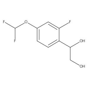 1-[4-(Difluoromethoxy)-2-fluorophenyl]ethane-1,2-diol结构式