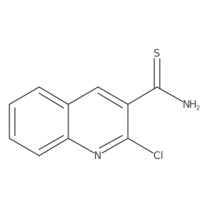 2-Chloroquinoline-3-carbothioamide结构式