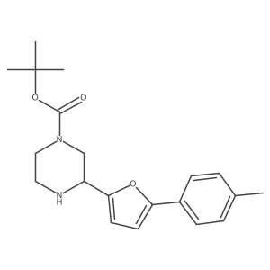 Tert-butyl 3-[5-(4-methylphenyl)furan-2-yl]piperazine-1-carboxylate Structure