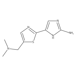5-{5-[(dimethylamino)methyl]-1,3-thiazol-2-yl}-1H-imidazol-2-amine Structure