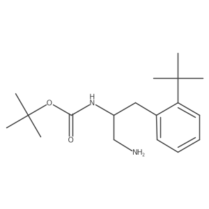 tert-butyl N-[1-amino-3-(2-tert-butylphenyl)propan-2-yl]carbamate结构式
