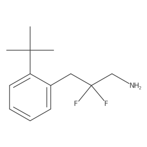 3-(2-Tert-butylphenyl)-2,2-difluoropropan-1-amine Structure