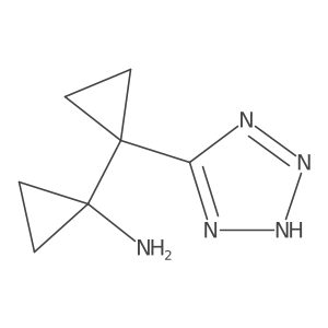 1-[1-(1H-1,2,3,4-tetrazol-5-yl)cyclopropyl]cyclopropan-1-amine Structure