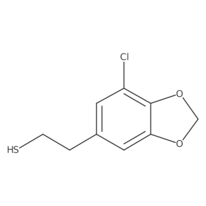 2-(7-Chloro-1,3-dioxaindan-5-yl)ethane-1-thiol结构式