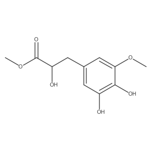Methyl 3-(3,4-dihydroxy-5-methoxyphenyl)-2-hydroxypropanoate结构式