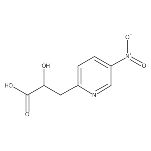 2-Hydroxy-3-(5-nitropyridin-2-yl)propanoic acid Structure