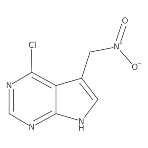 4-chloro-5-(nitromethyl)-7H-pyrrolo[2,3-d]pyrimidine Structure