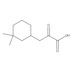 3-(3,3-Dimethylcyclohexyl)-2-oxopropanoic acid Structure