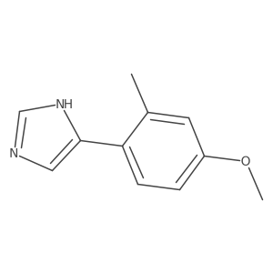 4-(4-methoxy-2-methylphenyl)-1H-imidazole结构式