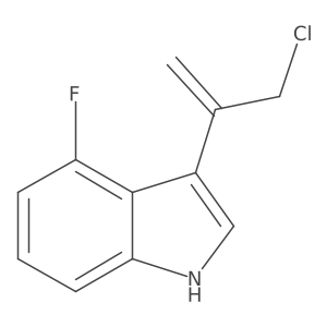 3-(3-chloroprop-1-en-2-yl)-4-fluoro-1H-indole Structure