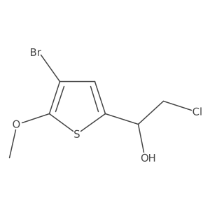 1-(4-Bromo-5-methoxythiophen-2-yl)-2-chloroethan-1-ol Structure