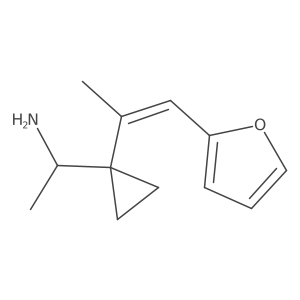 1-{1-[1-(Furan-2-yl)prop-1-en-2-yl]cyclopropyl}ethan-1-amine结构式