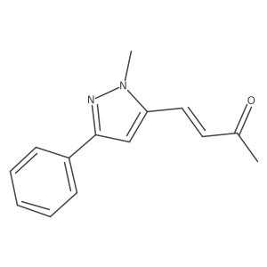 4-(1-methyl-3-phenyl-1H-pyrazol-5-yl)but-3-en-2-one Structure