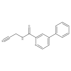 N-(Cyanomethyl)-4-phenylpyridine-2-carboxamide结构式
