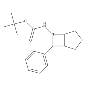 rel-tert-Butyl ((1R,5S,7R)-7-phenyl-3-oxa-6-azabicyclo[3.2.0]heptan-6-yl)carbamate Structure