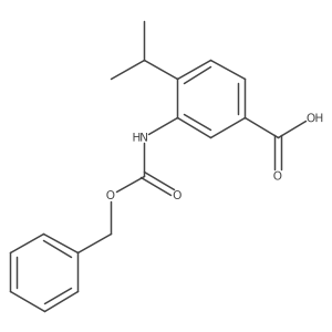 3-(Phenylmethoxycarbonylamino)-4-propan-2-ylbenzoic acid Structure