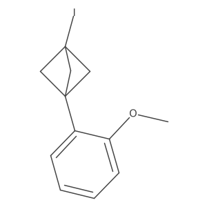 1-Iodo-3-(2-methoxyphenyl)bicyclo[1.1.1]pentane结构式
