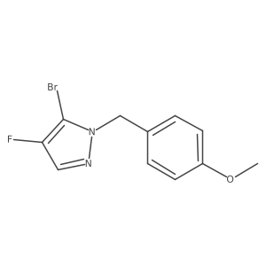 5-Bromo-4-fluoro-1-(4-methoxybenzyl)-1H-pyrazole Structure
