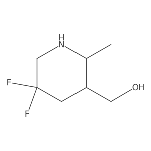 (5,5-Difluoro-2-methylpiperidin-3-yl)methanol结构式