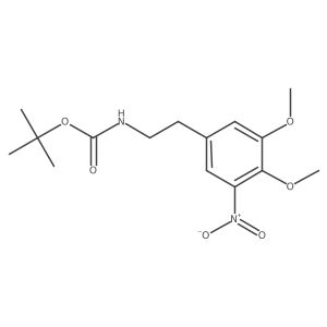 tert-butyl N-[2-(3,4-dimethoxy-5-nitrophenyl)ethyl]carbamate结构式