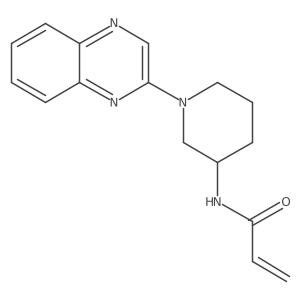 N-(1-Quinoxalin-2-ylpiperidin-3-yl)prop-2-enamide结构式