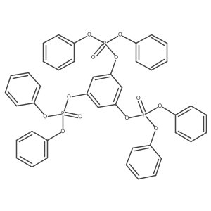 1,3,5-Benzenetriyl phosphoric acid hexaphenyl ester Structure