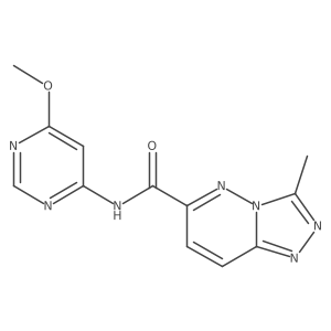 N-(6-Methoxypyrimidin-4-yl)-3-methyl-[1,2,4]triazolo[4,3-b]pyridazine-6-carboxamide Structure