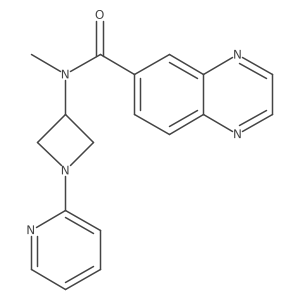 N-methyl-N-[1-(pyridin-2-yl)azetidin-3-yl]quinoxaline-6-carboxamide Structure
