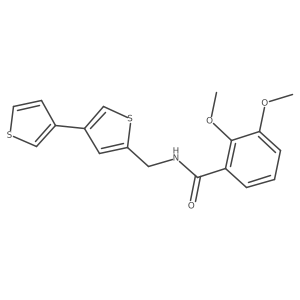 N-({[3,3'-bithiophene]-5-yl}methyl)-2,3-dimethoxybenzamide Structure