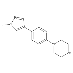 1-[5-(1-methyl-1H-pyrazol-4-yl)pyridin-2-yl]piperazine Structure