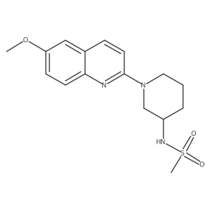 N-[1-(6-methoxyquinolin-2-yl)piperidin-3-yl]methanesulfonamide Structure